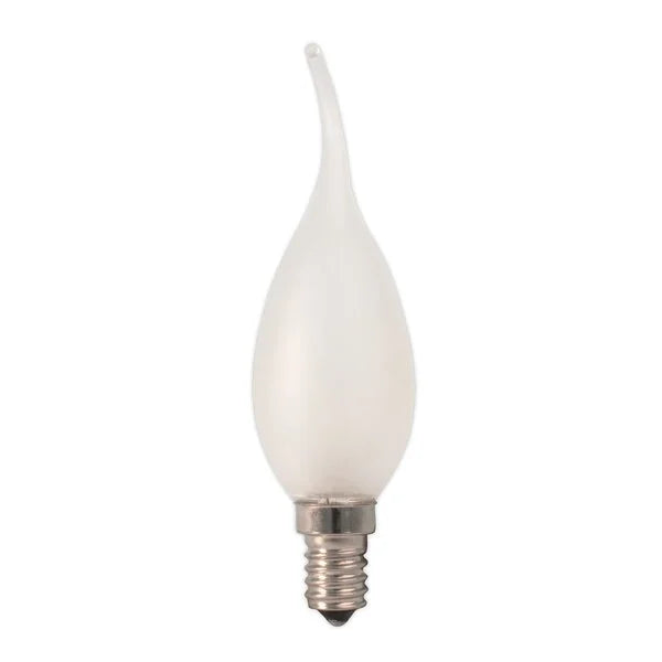 Lampadina LED attacco E14 colpo di vento soffio tutto vetro opale 4W 400 lumen resa 36W 230V Lampadina LED attacco E14 colpo di vento soffio tutto vetro opale 4W 400 lumen resa 36W 230V